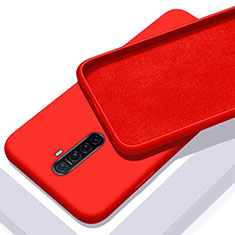 Custodia Silicone Ultra Sottile Morbida 360 Gradi Cover S01 per Oppo Reno Ace Rosso