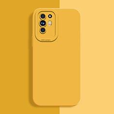 Custodia Silicone Ultra Sottile Morbida 360 Gradi Cover S01 per Oppo Reno5 Z 5G Giallo