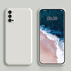 Custodia Silicone Ultra Sottile Morbida 360 Gradi Cover S01 per Oppo Reno6 Pro 5G Bianco