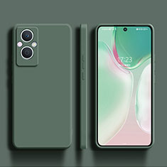 Custodia Silicone Ultra Sottile Morbida 360 Gradi Cover S01 per Oppo Reno7 Lite 5G Verde Notte