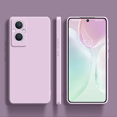 Custodia Silicone Ultra Sottile Morbida 360 Gradi Cover S01 per Oppo Reno7 Z 5G Lavanda