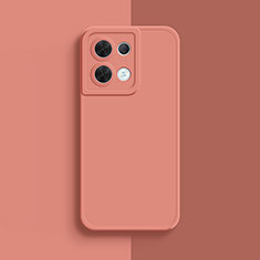 Custodia Silicone Ultra Sottile Morbida 360 Gradi Cover S01 per Oppo Reno9 Pro 5G Rosa