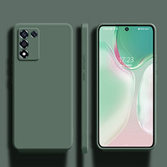 Custodia Silicone Ultra Sottile Morbida 360 Gradi Cover S01 per Realme Q3s 5G Verde Notte