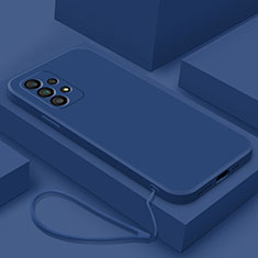 Custodia Silicone Ultra Sottile Morbida 360 Gradi Cover S01 per Samsung Galaxy A13 4G Blu