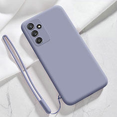 Custodia Silicone Ultra Sottile Morbida 360 Gradi Cover S01 per Samsung Galaxy A14 4G Grigio Lavanda