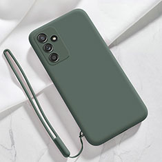 Custodia Silicone Ultra Sottile Morbida 360 Gradi Cover S01 per Samsung Galaxy A14 4G Verde Notte