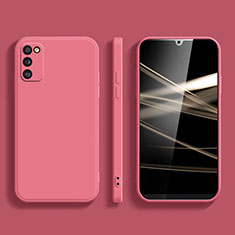 Custodia Silicone Ultra Sottile Morbida 360 Gradi Cover S01 per Samsung Galaxy A41 Rosa Caldo