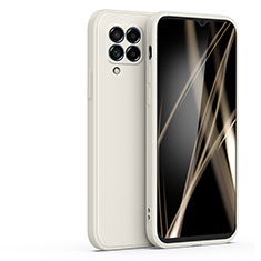 Custodia Silicone Ultra Sottile Morbida 360 Gradi Cover S01 per Samsung Galaxy F22 4G Bianco
