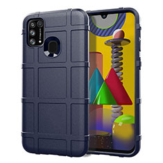 Custodia Silicone Ultra Sottile Morbida 360 Gradi Cover S01 per Samsung Galaxy M31 Prime Edition Blu