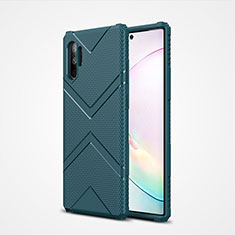 Custodia Silicone Ultra Sottile Morbida 360 Gradi Cover S01 per Samsung Galaxy Note 10 Plus Verde