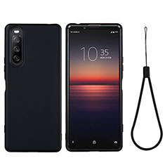 Custodia Silicone Ultra Sottile Morbida 360 Gradi Cover S01 per Sony Xperia 10 IV SO-52C Nero