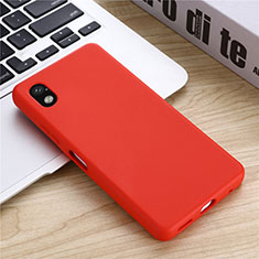 Custodia Silicone Ultra Sottile Morbida 360 Gradi Cover S01 per Sony Xperia Ace III SOG08 Rosso