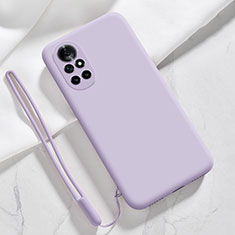 Custodia Silicone Ultra Sottile Morbida 360 Gradi Cover S02 per Huawei Nova 8 5G Lavanda