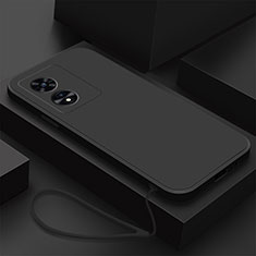 Custodia Silicone Ultra Sottile Morbida 360 Gradi Cover S02 per Oppo A1 5G Nero