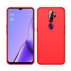 Custodia Silicone Ultra Sottile Morbida 360 Gradi Cover S02 per Oppo A9 (2020) Rosso