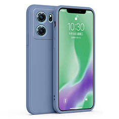 Custodia Silicone Ultra Sottile Morbida 360 Gradi Cover S02 per Oppo K10 5G Grigio Lavanda