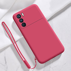 Custodia Silicone Ultra Sottile Morbida 360 Gradi Cover S02 per Oppo K9 Pro 5G Rosso