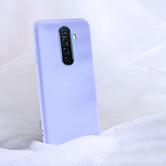 Custodia Silicone Ultra Sottile Morbida 360 Gradi Cover S02 per Oppo Reno Ace Viola