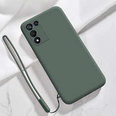 Custodia Silicone Ultra Sottile Morbida 360 Gradi Cover S02 per Realme 9 SE 5G Verde Notte