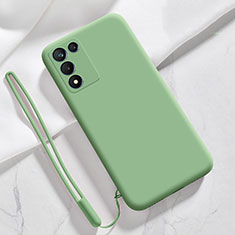 Custodia Silicone Ultra Sottile Morbida 360 Gradi Cover S02 per Realme Q3t 5G Verde Pastello