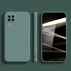 Custodia Silicone Ultra Sottile Morbida 360 Gradi Cover S02 per Samsung Galaxy A12 5G Verde Notte