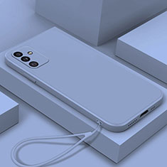 Custodia Silicone Ultra Sottile Morbida 360 Gradi Cover S02 per Samsung Galaxy A15 4G Grigio Lavanda