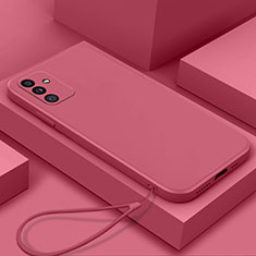 Custodia Silicone Ultra Sottile Morbida 360 Gradi Cover S02 per Samsung Galaxy A15 4G Rosa Caldo
