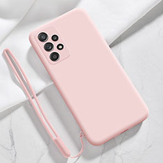 Custodia Silicone Ultra Sottile Morbida 360 Gradi Cover S02 per Samsung Galaxy A32 4G Rosa