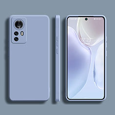 Custodia Silicone Ultra Sottile Morbida 360 Gradi Cover S02 per Xiaomi Mi 12S 5G Grigio Lavanda