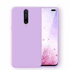 Custodia Silicone Ultra Sottile Morbida 360 Gradi Cover S02 per Xiaomi Poco X2 Viola