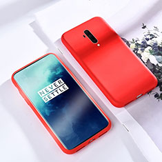 Custodia Silicone Ultra Sottile Morbida 360 Gradi Cover S03 per OnePlus 7T Pro 5G Rosso