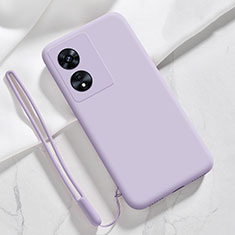 Custodia Silicone Ultra Sottile Morbida 360 Gradi Cover S03 per Oppo A1 5G Lavanda