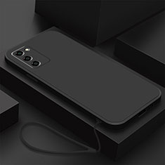 Custodia Silicone Ultra Sottile Morbida 360 Gradi Cover S03 per Oppo A53s 5G Nero