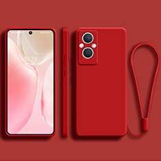 Custodia Silicone Ultra Sottile Morbida 360 Gradi Cover S03 per Oppo F21s Pro 5G Rosso