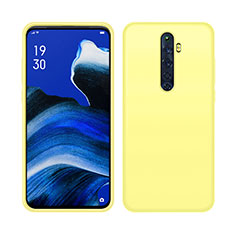 Custodia Silicone Ultra Sottile Morbida 360 Gradi Cover S03 per Oppo Reno2 Z Giallo