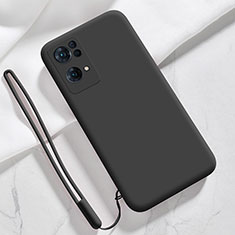 Custodia Silicone Ultra Sottile Morbida 360 Gradi Cover S03 per Oppo Reno7 Pro 5G Nero