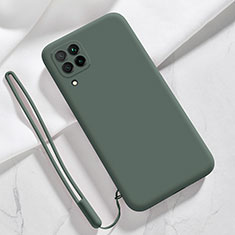 Custodia Silicone Ultra Sottile Morbida 360 Gradi Cover S03 per Samsung Galaxy A22 4G Verde Notte