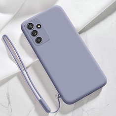 Custodia Silicone Ultra Sottile Morbida 360 Gradi Cover S03 per Samsung Galaxy A24 4G Grigio Lavanda