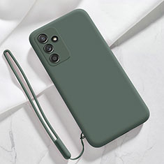 Custodia Silicone Ultra Sottile Morbida 360 Gradi Cover S03 per Samsung Galaxy A25 5G Verde Notte