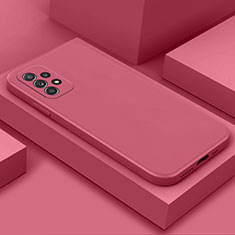 Custodia Silicone Ultra Sottile Morbida 360 Gradi Cover S03 per Samsung Galaxy A32 4G Rosa Caldo