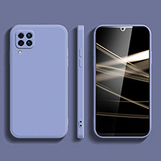 Custodia Silicone Ultra Sottile Morbida 360 Gradi Cover S03 per Samsung Galaxy A42 5G Grigio Lavanda