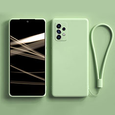 Custodia Silicone Ultra Sottile Morbida 360 Gradi Cover S03 per Samsung Galaxy A52 5G Verde Pastello