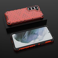 Custodia Silicone Ultra Sottile Morbida 360 Gradi Cover S03 per Samsung Galaxy S21 FE 5G Rosso