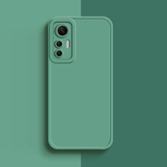 Custodia Silicone Ultra Sottile Morbida 360 Gradi Cover S03 per Xiaomi Mi 12 Pro 5G Verde