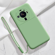 Custodia Silicone Ultra Sottile Morbida 360 Gradi Cover S03 per Xiaomi Mi 12 Ultra 5G Verde Pastello