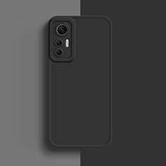 Custodia Silicone Ultra Sottile Morbida 360 Gradi Cover S03 per Xiaomi Mi 12S Pro 5G Nero