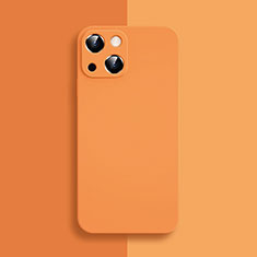 Custodia Silicone Ultra Sottile Morbida 360 Gradi Cover S04 per Apple iPhone 14 Plus Arancione