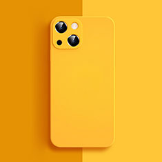 Custodia Silicone Ultra Sottile Morbida 360 Gradi Cover S04 per Apple iPhone 14 Plus Giallo