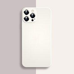 Custodia Silicone Ultra Sottile Morbida 360 Gradi Cover S04 per Apple iPhone 16 Pro Max Bianco