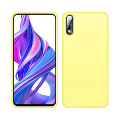 Custodia Silicone Ultra Sottile Morbida 360 Gradi Cover S04 per Huawei Honor 9X Giallo